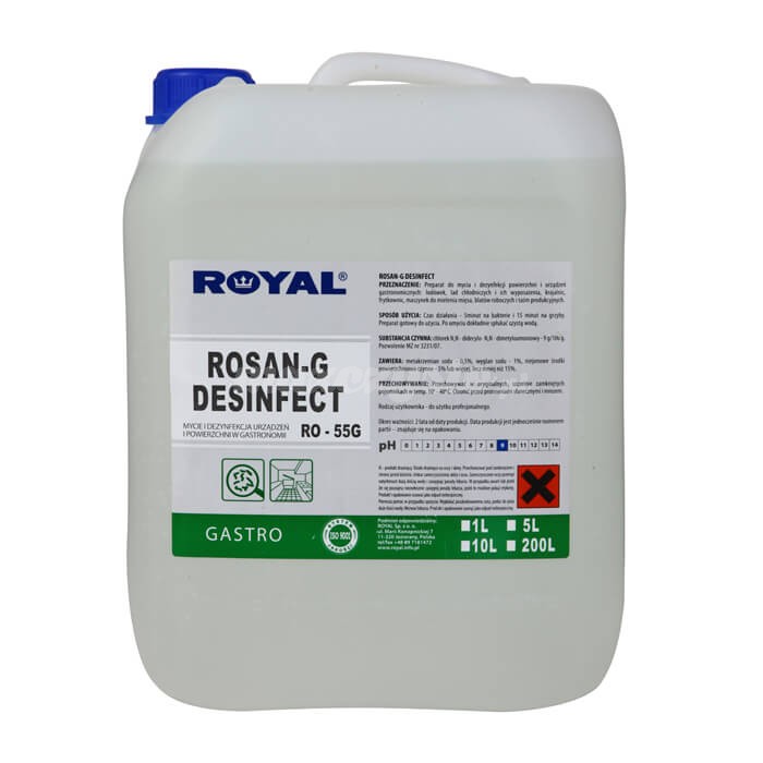 Royal RO-55G ROSAN-G DESINFECT 5L Preparat o działaniu antybakteryjnym