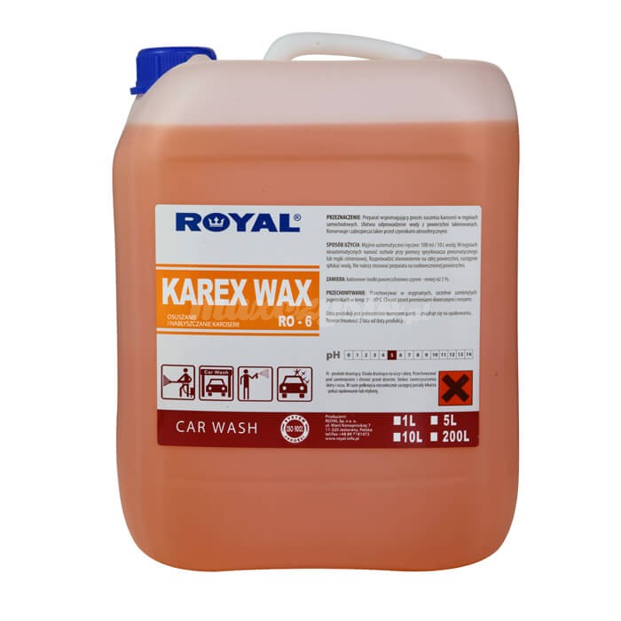 Royal RO-6 KAREX WAX 5L Preparat wspomagający proces suszenia karoserii