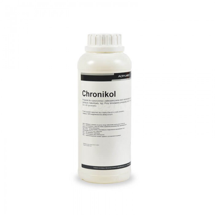 Chronikol 1L Preparat do czyszczenia i zabezpieczania stali nierdzewnej oraz powierzchni chromoniklowych