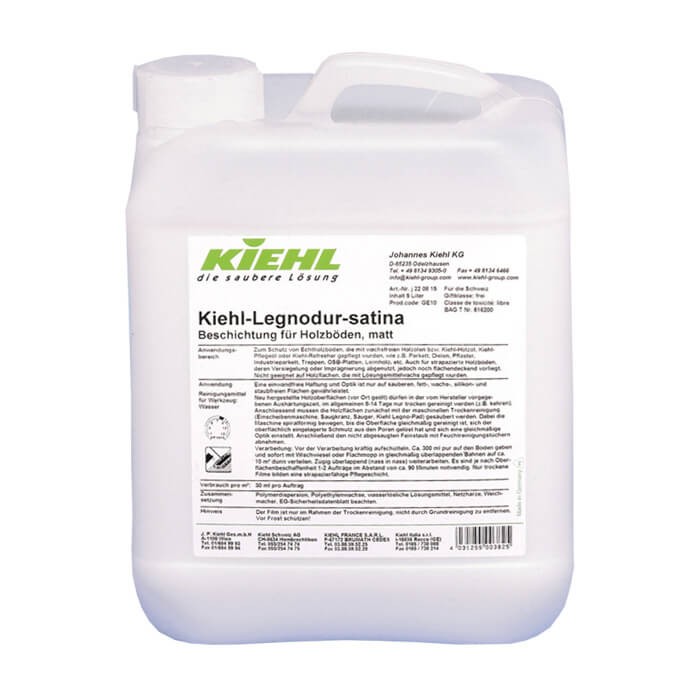 Kiehl Legnodur Satina 5L Powłoka do podłóg drewnianych, matowa