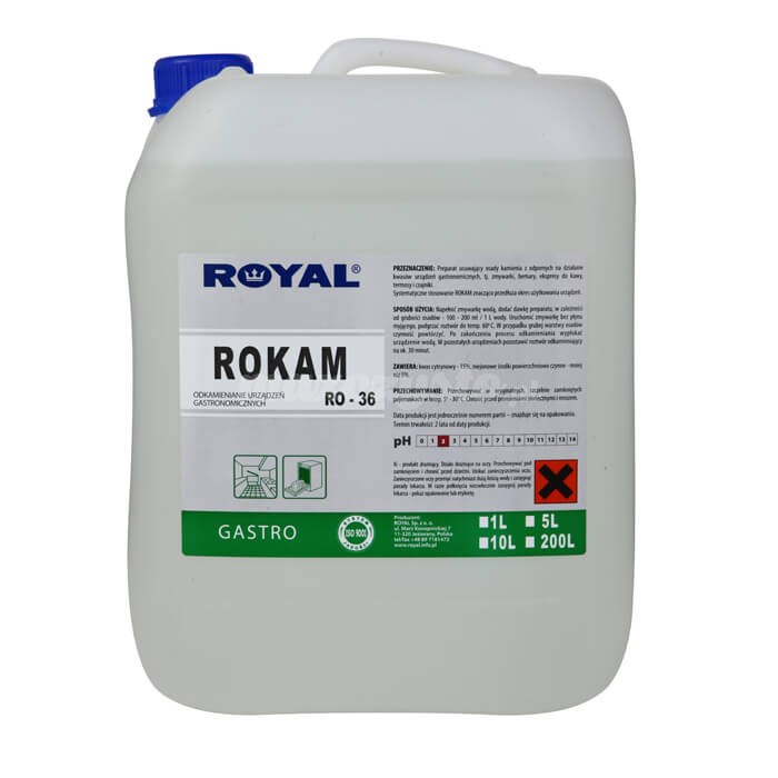 Royal RO-36 ROKAM 5L Preparat usuwający osady kamienia z urządzeń gastronomicznych