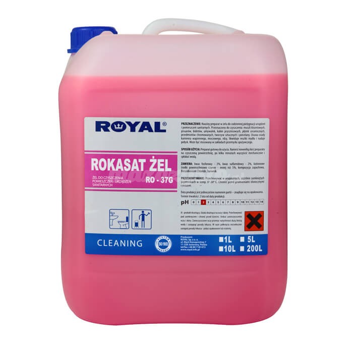 Royal RO-37G ROKASAT ŻEL 5L Preparat w żelu do codziennej pielęgnacji urządzeń i pomieszczeń sanitarnych