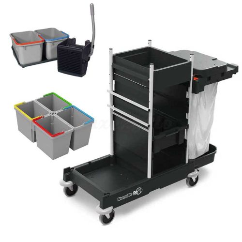 Numatic Servomatic SM1 SRK1 SRK21 wózek serwisowy z wyciskarką i uchwytem na worek