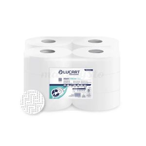 Lucart Aquastream 150 (812223J) Papier toaletowy Jumbo, łatwo rozpuszczalny, 2-warstwowy