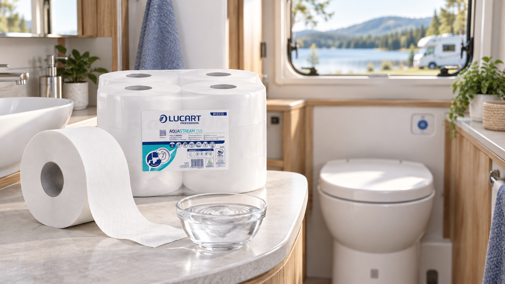 Lucart AquaStream 150 – papier łatwo rozpuszczalny